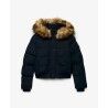 Superdry Everest Hooded Bomber Jkt - Donsjack - Dames | Hardloop