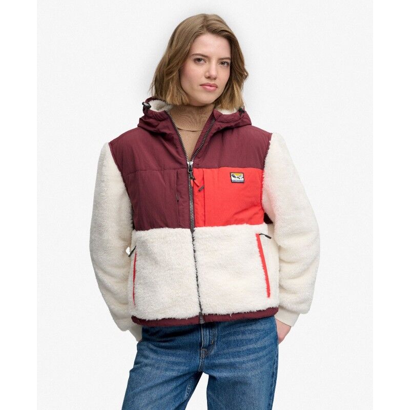 Superdry Super Soft Hybrid Full Zip - Fleecetakki - Naiset | Hardloop