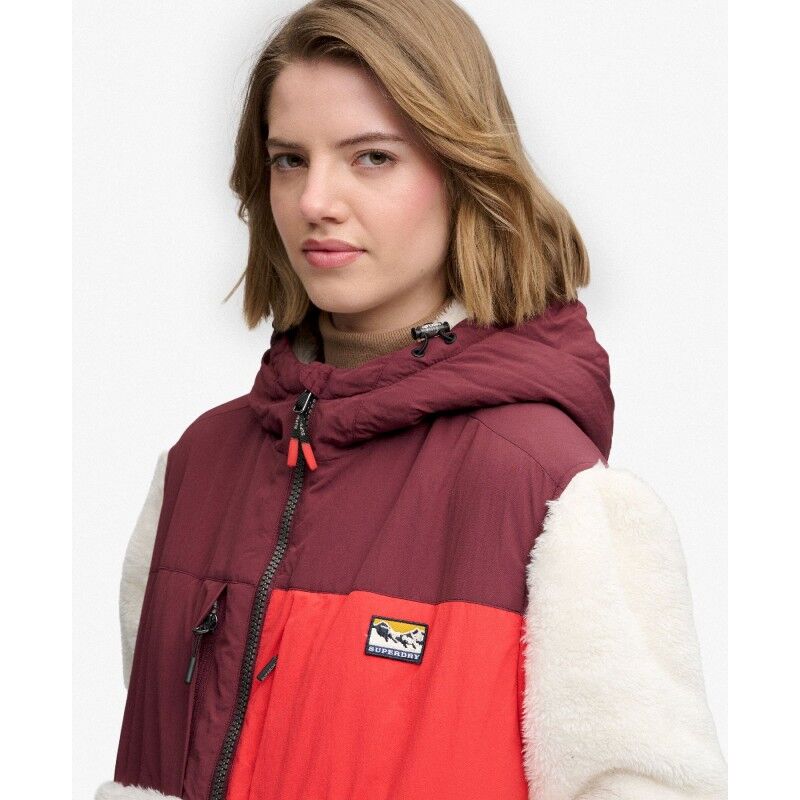 Superdry Super Soft Hybrid Full Zip - Fleecetakki - Naiset | Hardloop