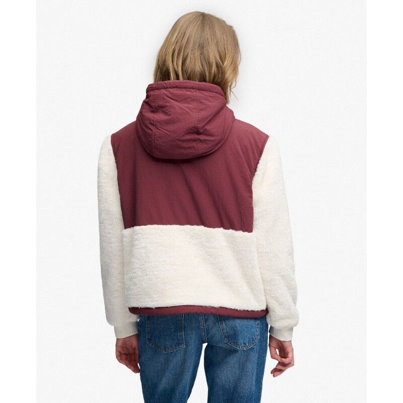 Superdry Super Soft Hybrid Full Zip - Fleecetröjor - Dam | Hardloop