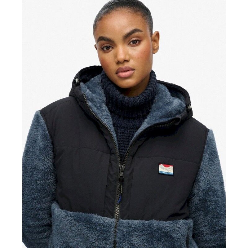 Superdry Super Soft Hybrid Full Zip - Giacca in pile - Donna | Hardloop