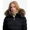 Superdry Hood Faux Fur Fuji Padded Jkt - Donsjack - Dames | Hardloop