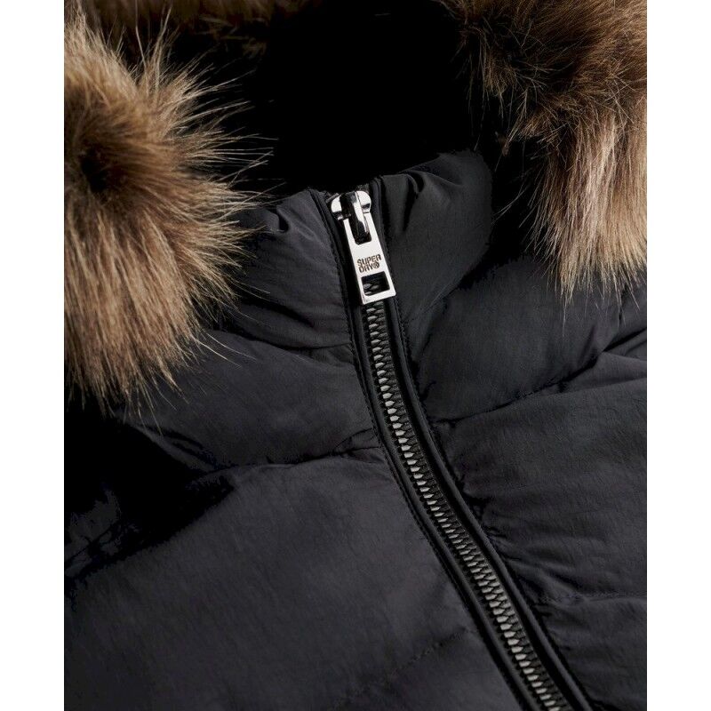Superdry Hood Faux Fur Fuji Mid Length - Dámská péřova | Hardloop