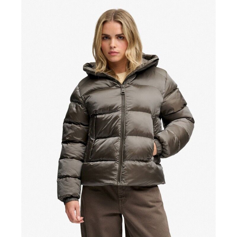 Superdry Hooded Shine Puffer Jacket - Synthetic jacket - Women's | Hardloop