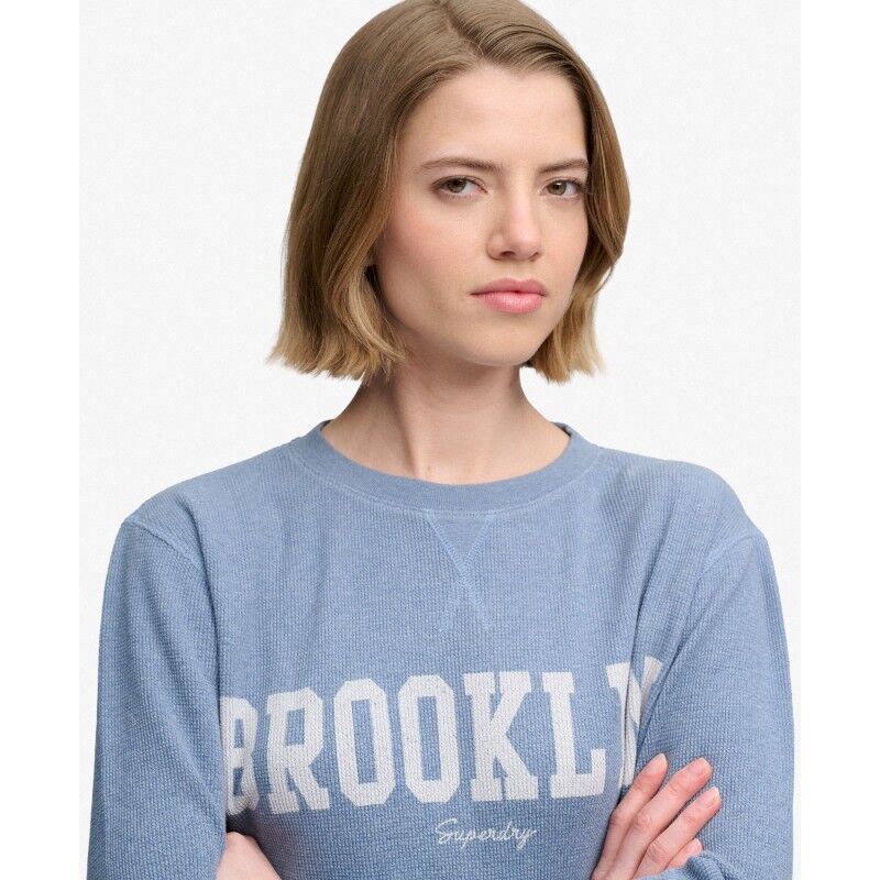 Superdry Ath Essential Graphic Ls Top - T-shirt - Women's | Hardloop