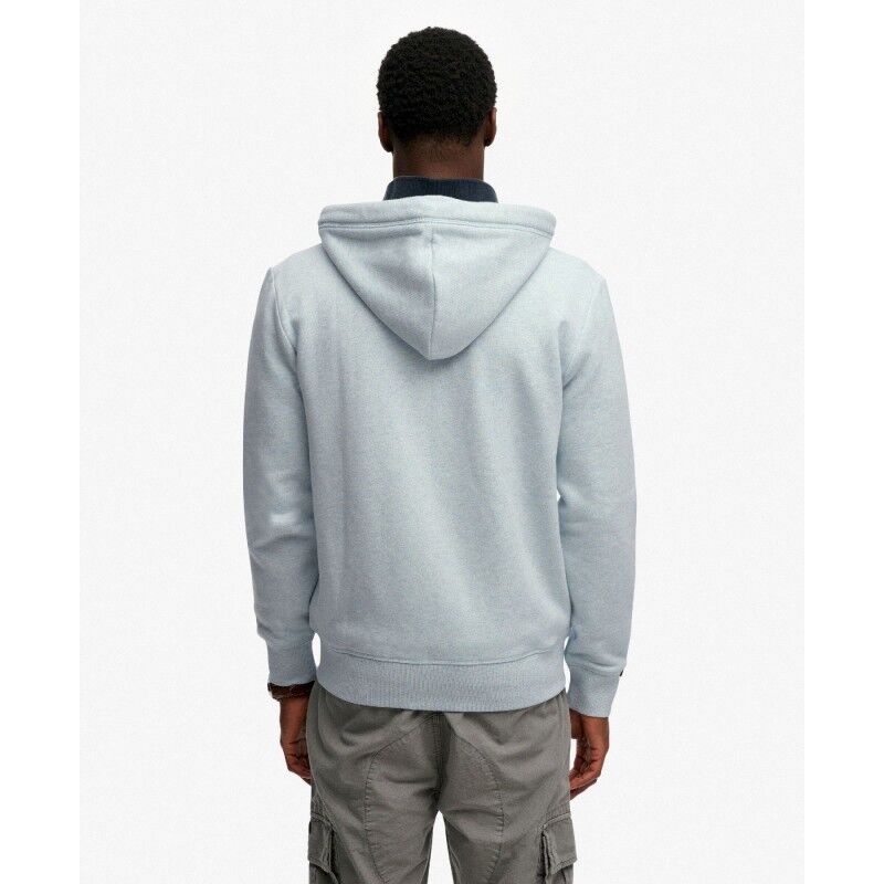 Superdry Essential Logo Half Brushed Zip Hoodie - Hoodie - Men's | Hardloop