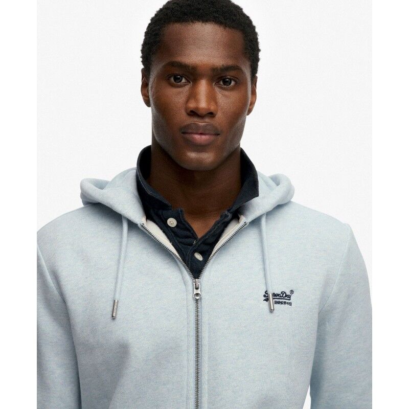 Superdry Essential Logo Half Brushed Zip Hoodie - Sweatshirt à capuche homme | Hardloop