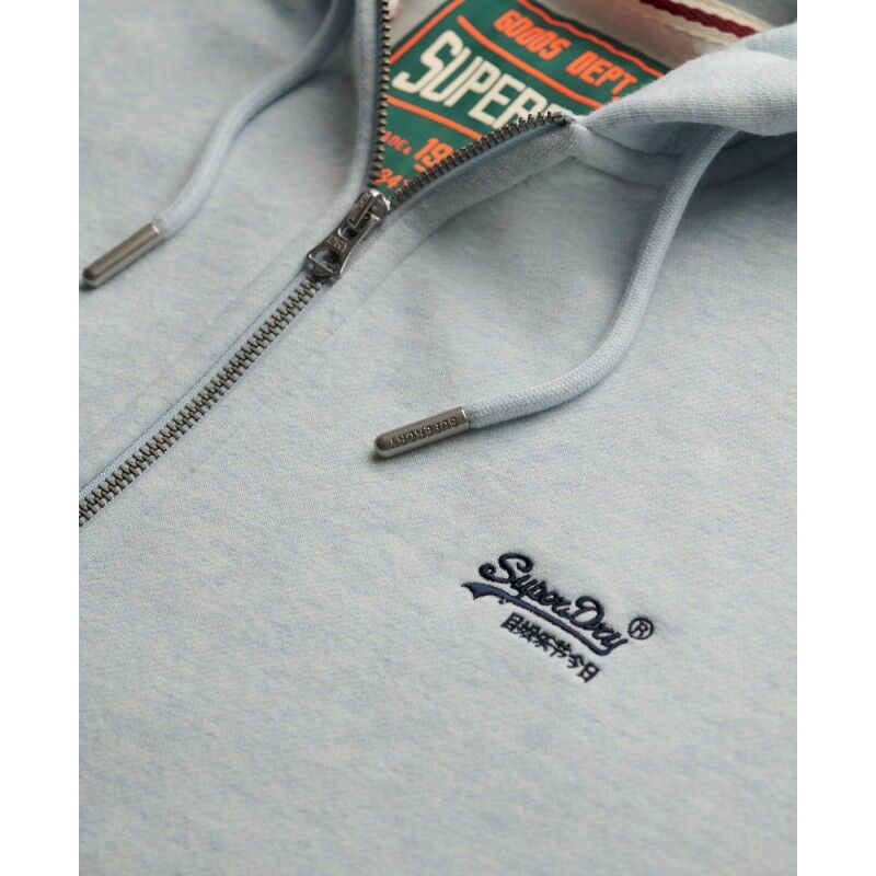 Superdry Essential Logo Half Brushed Zip Hoodie - Hoodie - Men's | Hardloop