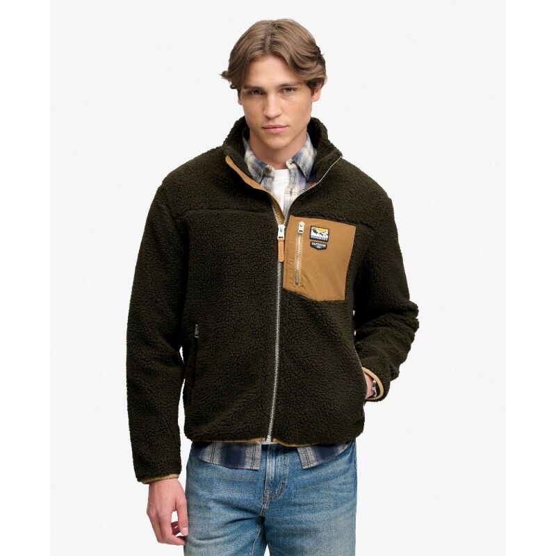 Superdry Mountain Full Zip Fleece - Fleecetröjor - Herr | Hardloop