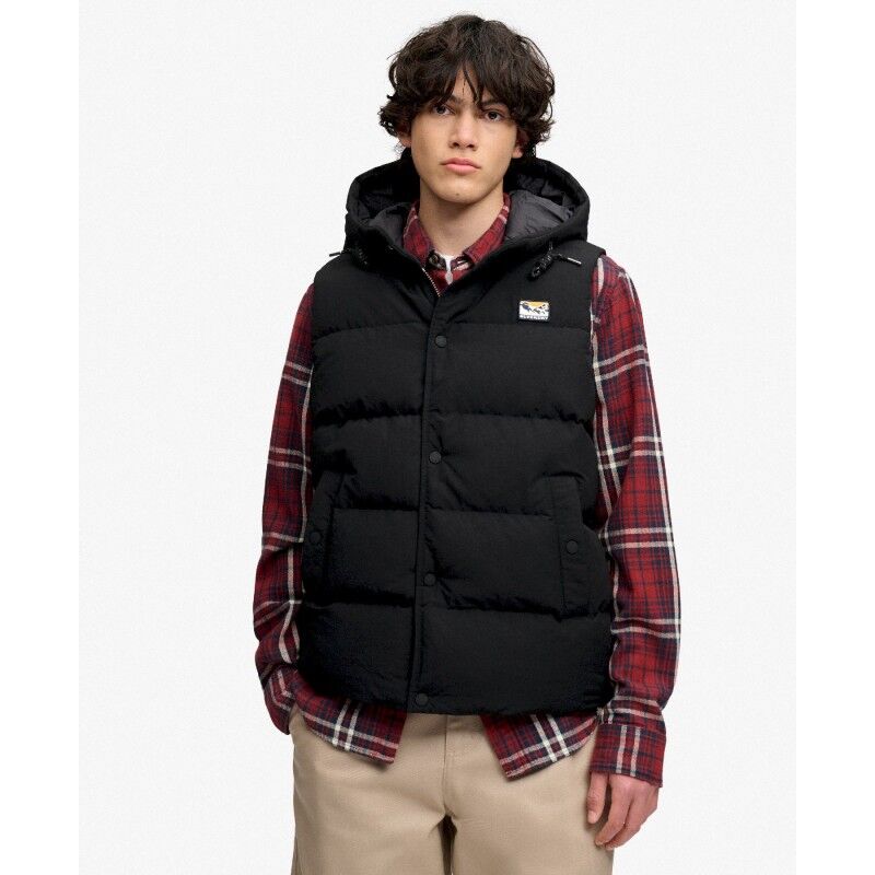 Superdry Hood Short Everest Gilet - Doudoune sans manches homme | Hardloop