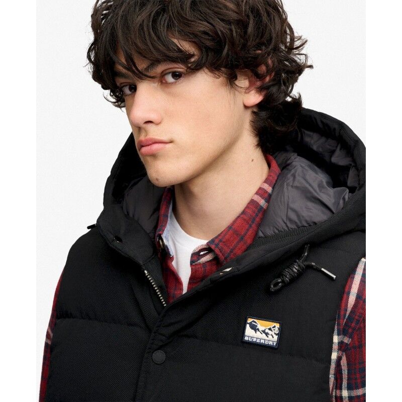 Superdry Hood Short Everest Gilet - Doudoune sans manches homme | Hardloop