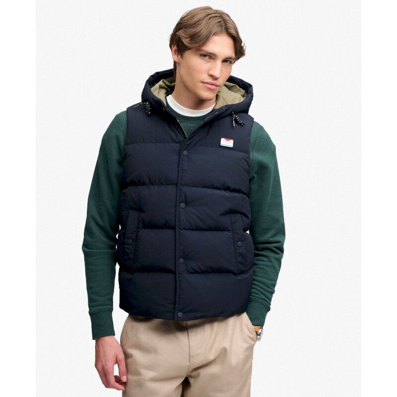 Superdry Hood Short Everest Gilet - Donsjack - Heren | Hardloop
