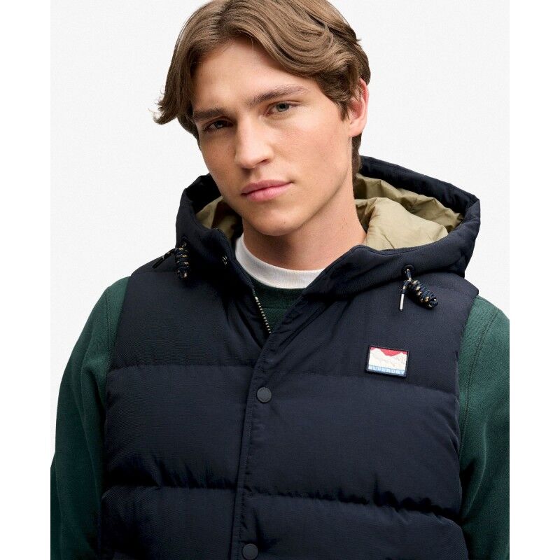 Superdry Hood Short Everest Gilet - Doudoune sans manches homme | Hardloop