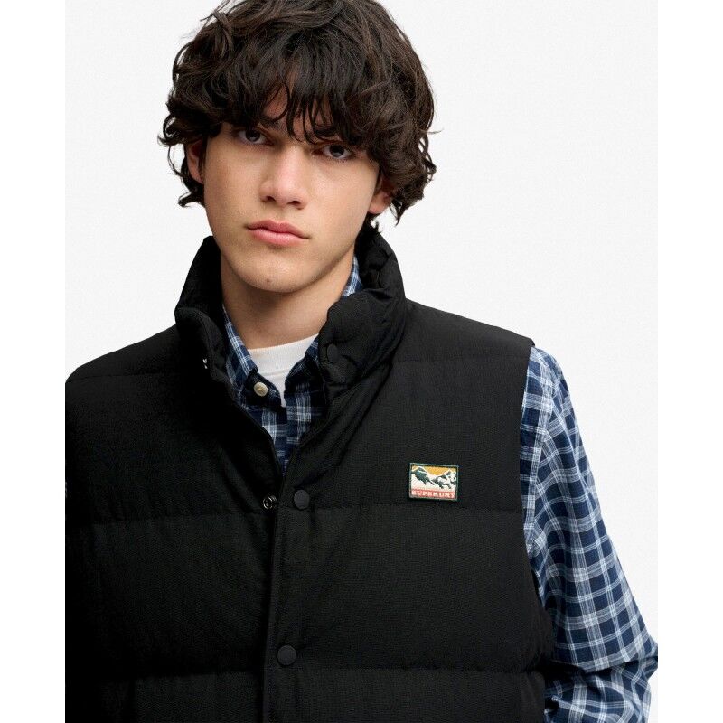 Superdry Non Hood Short Everest Gilet - Syntetväst - Herr | Hardloop