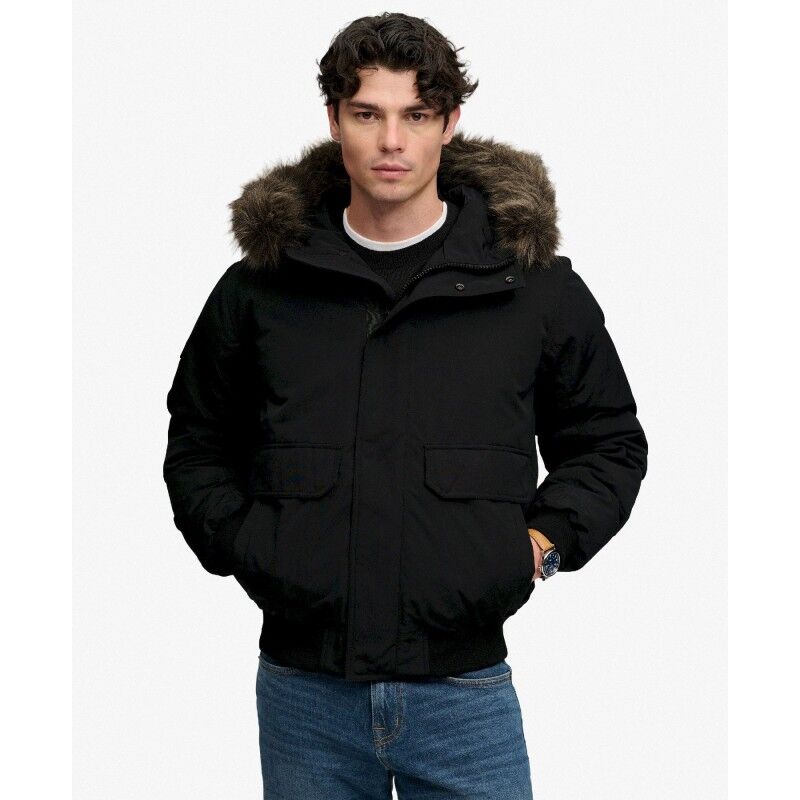 Superdry Faux Fur Everest Bomber Jacket - Mantel - Herren | Hardloop