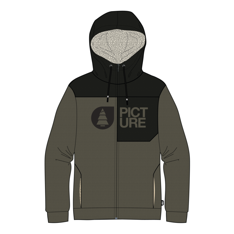 Picture Organic Clothing Basement Plush Zip Hoodie - Huppari - Miehet | Hardloop