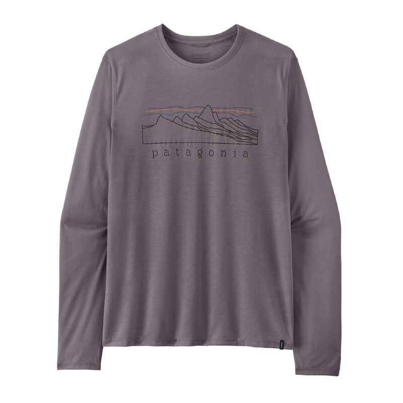 Patagonia M's L/S Cap Cool Trail Shirt - Stratapeaks - Pánské triko | Hardloop