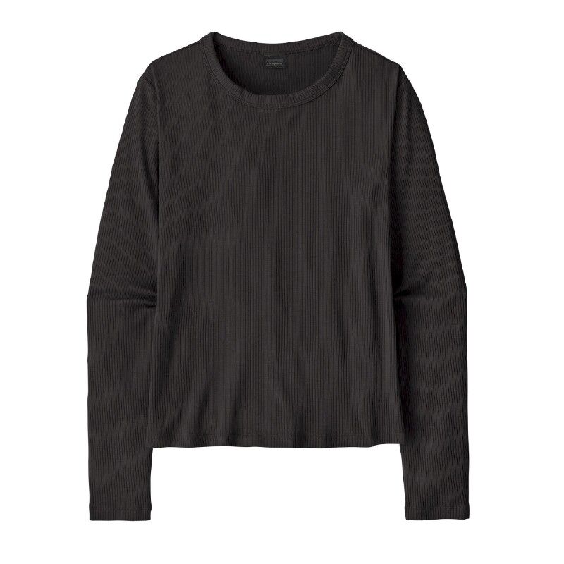 W's L/S Rib Knit Top - T-shirt - Damer