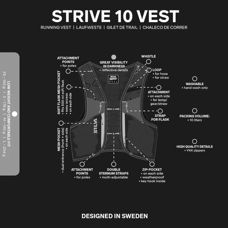 Silva Strive 10 Vest - Sac trail | Hardloop