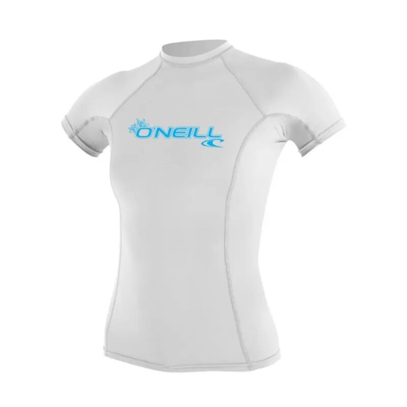 Wms Basic Skins S/S Rash Guard logo - Lycras - Damer