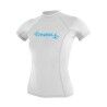 O'Neill Wms Basic Skins S/S Rash Guard logo - Lycras - Dames | Hardloop