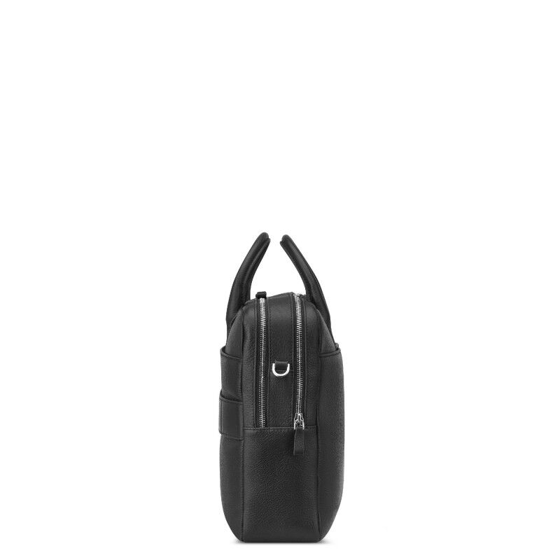 Delsey Cuir Grainé 2-Cpt Briefcase - Sacoche ordinateur | Hardloop