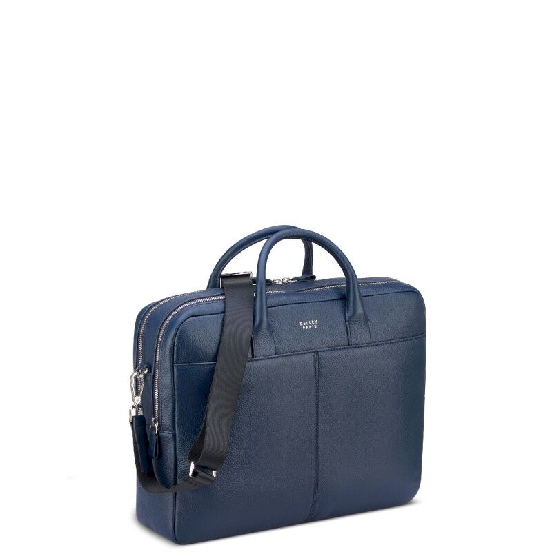 Delsey Cuir Grainé 2-Cpt Briefcase - Sacoche ordinateur | Hardloop