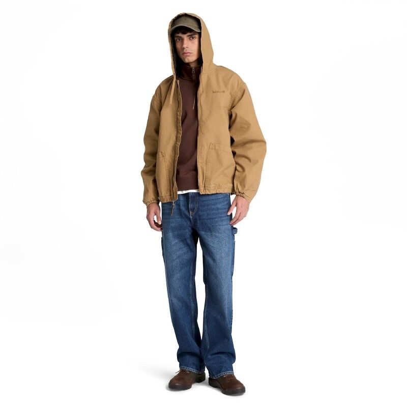 Canvas Hooded Bomber - Casaco homem