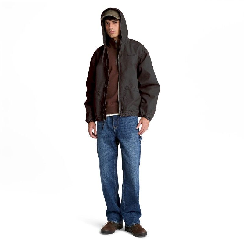 Canvas Hooded Bomber - Takki - Miehet