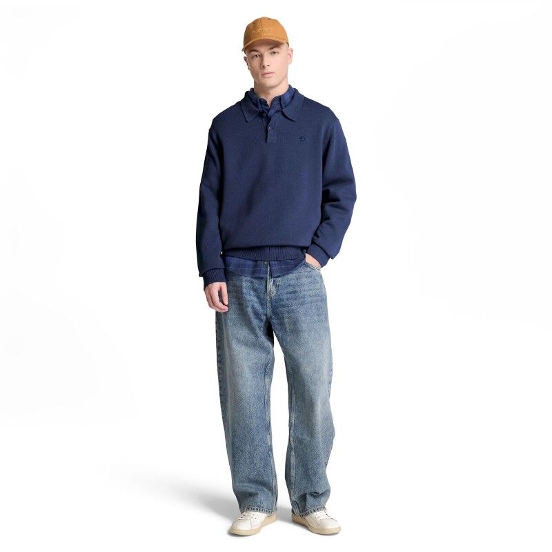 Williams River Cotton Polo Sweater - Sweatere - Herrer
