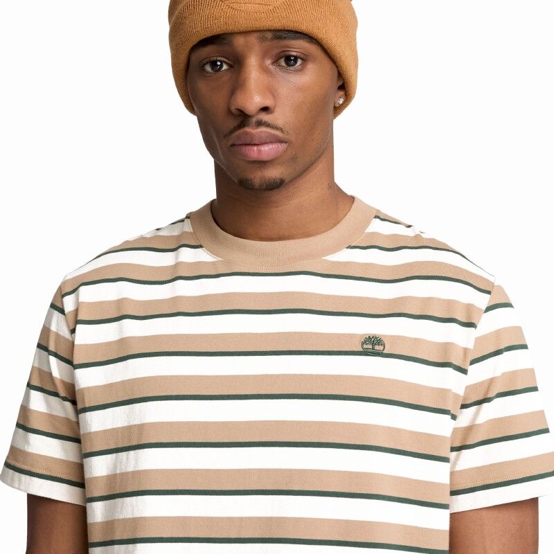 Timberland Stripe Ss Tee - T-paita - Miehet | Hardloop