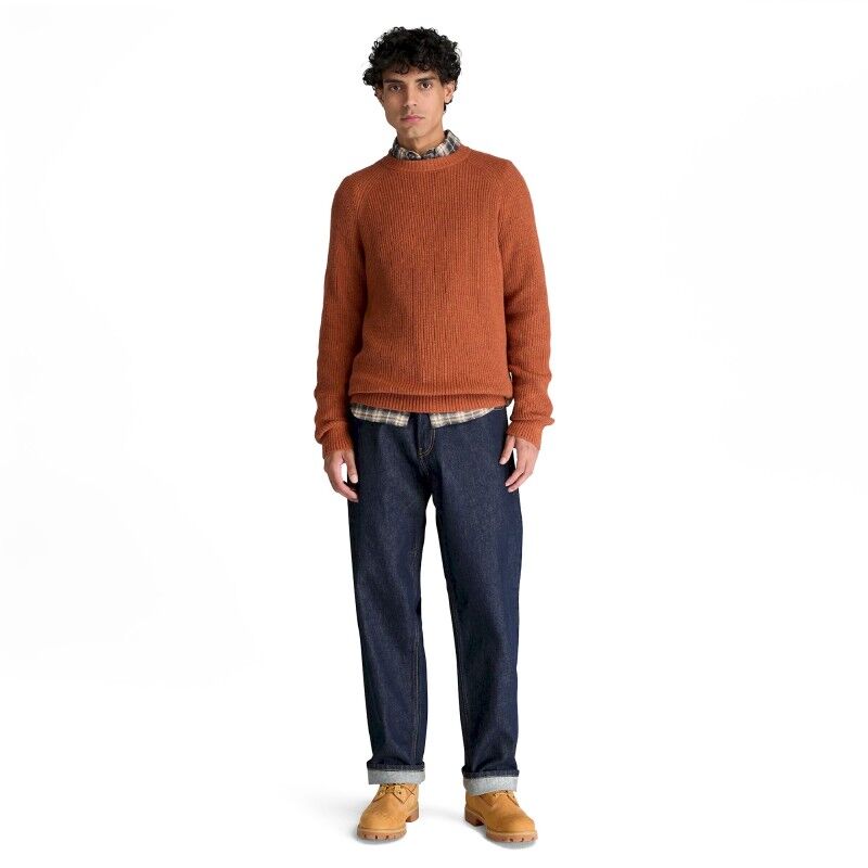 Cotton Blend Raglan Sleeve Crewneck - Pullover - Herren