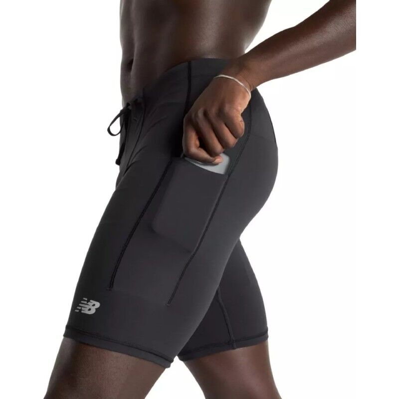 New Balance NB Sleek Pocket Half Tight 9" - Hardloopshorts - Heren | Hardloop