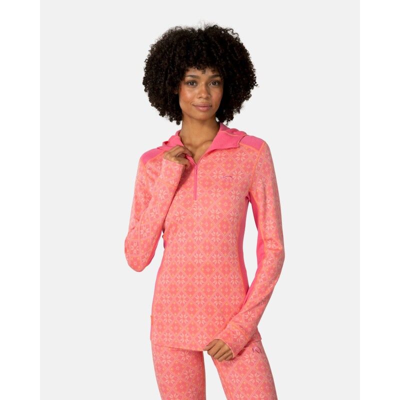 Kari Traa Rose Baselayer Hoodie - Merino Wollen Shirt - Dames | Hardloop