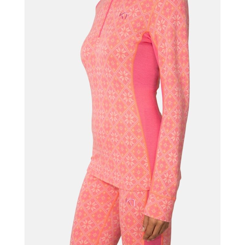 Kari Traa Rose Baselayer Hoodie - Merino Wollen Shirt - Dames | Hardloop