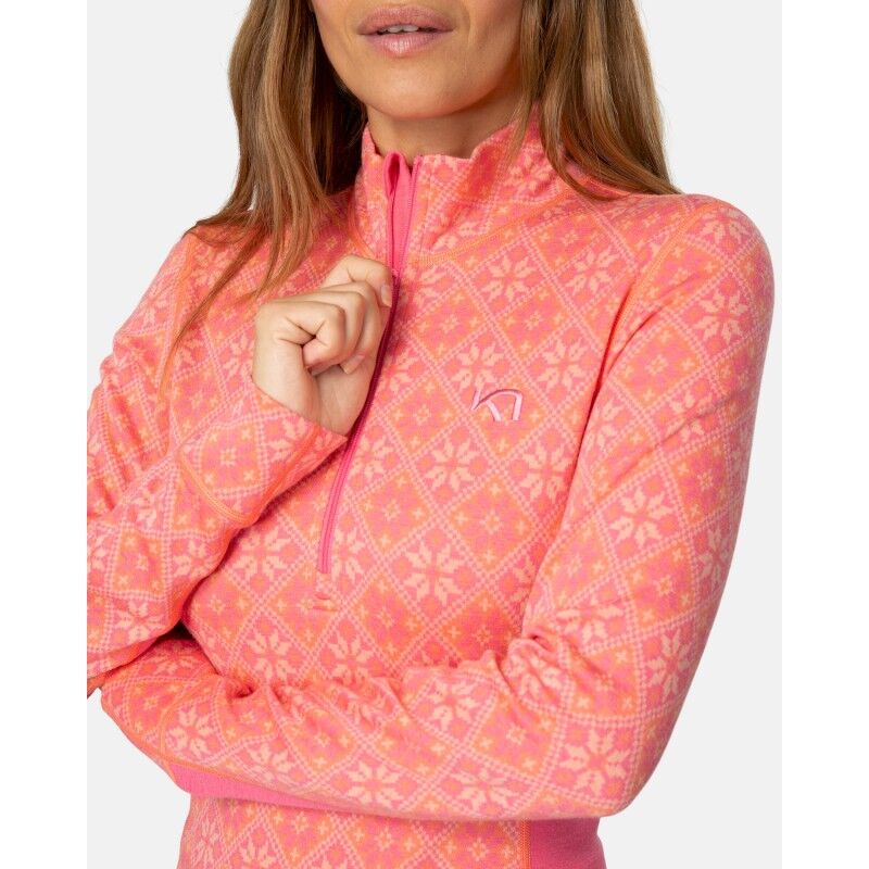 Kari Traa Rose Half Zip - Ropa interior merino - Mujer