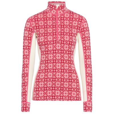 Rose Half Zip - Bielizna z wełny Merino damska