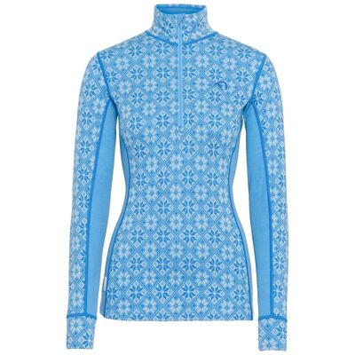 Rose Half Zip - Bielizna z wełny Merino damska