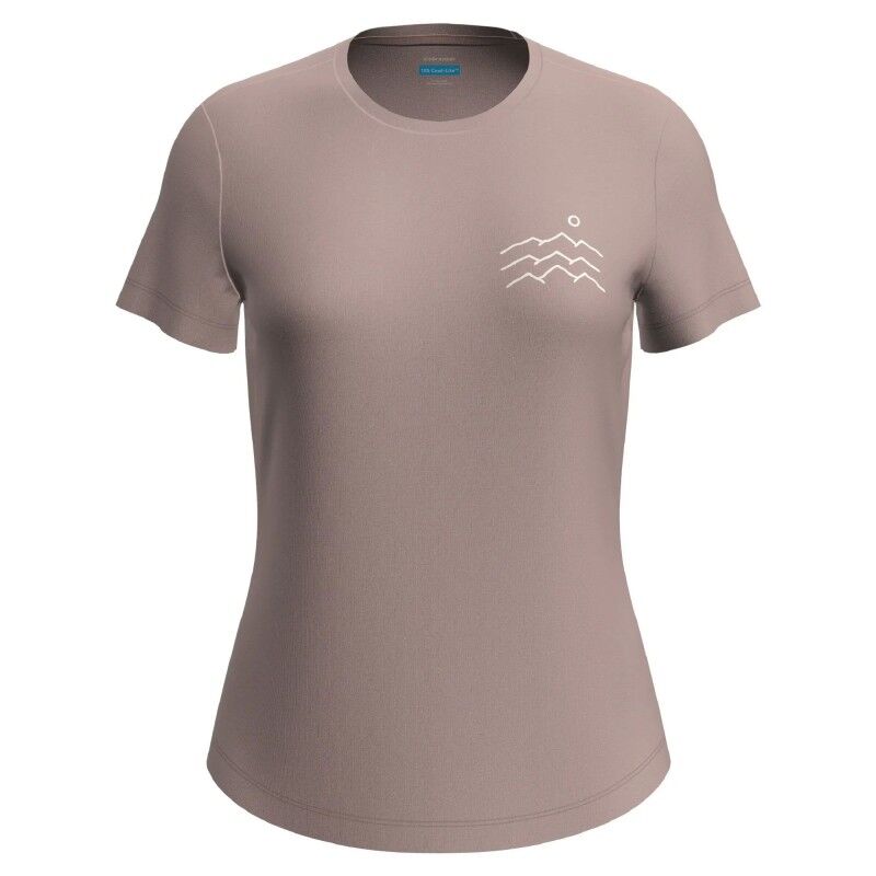 Merino Blend 125 Cool-Lite Sphere SS Tee Across the Peaks - Merinoshirt - Damen