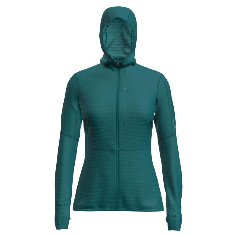 200 RealFleece Descender LS Zip Hoodie - Merino Fleecevest - Dames