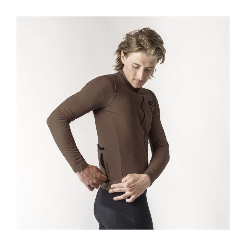 GripGrab EXPLR Merinotech Thermal Long Sleeve Jersey - Maillot vélo homme | Hardloop