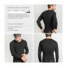 GripGrab PACR Spring-Autumn Seamless Long Sleeve Base Layer - Pánské Technické cyklistické spodní prádlo | Hardloop