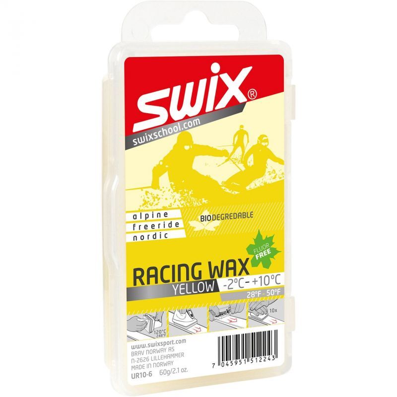 Swix Yellow Bio Racing Wax, 60g - Cera esqui | Hardloop