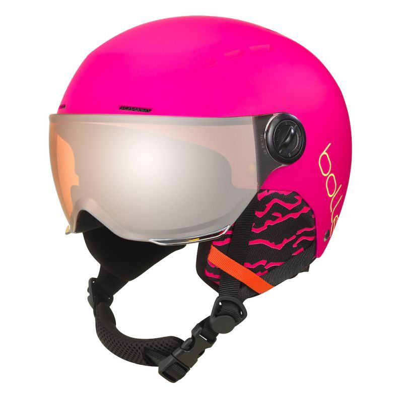 Bollé Quiz Visor - Kask narciarski z wizjerem dla dzieci | Hardloop