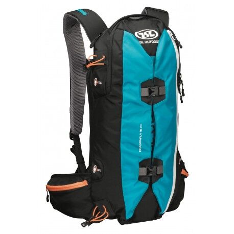 Sac à dos raquettes à neige - TSL Dragonfly 15/30 litres noir/bleu - TSL