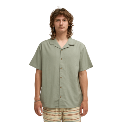 Vacay Linen Ss - Hemd - Herren