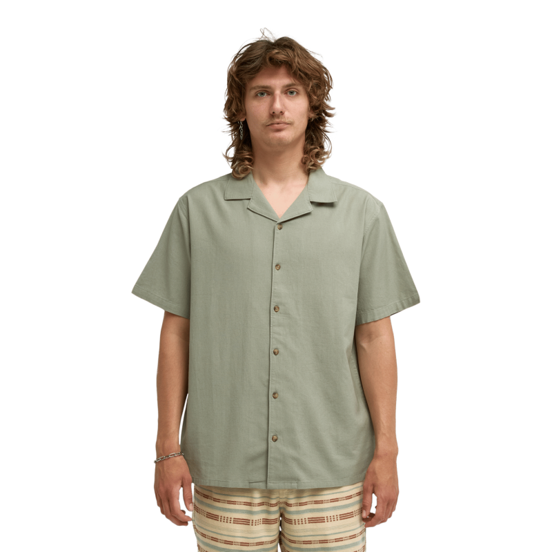 Billabong Vacay Linen Ss - Skjorte - Herrer | Hardloop