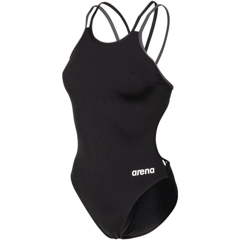 Arena Solid Swimsuit Double Cross Back - Baddräkter för dam | Hardloop