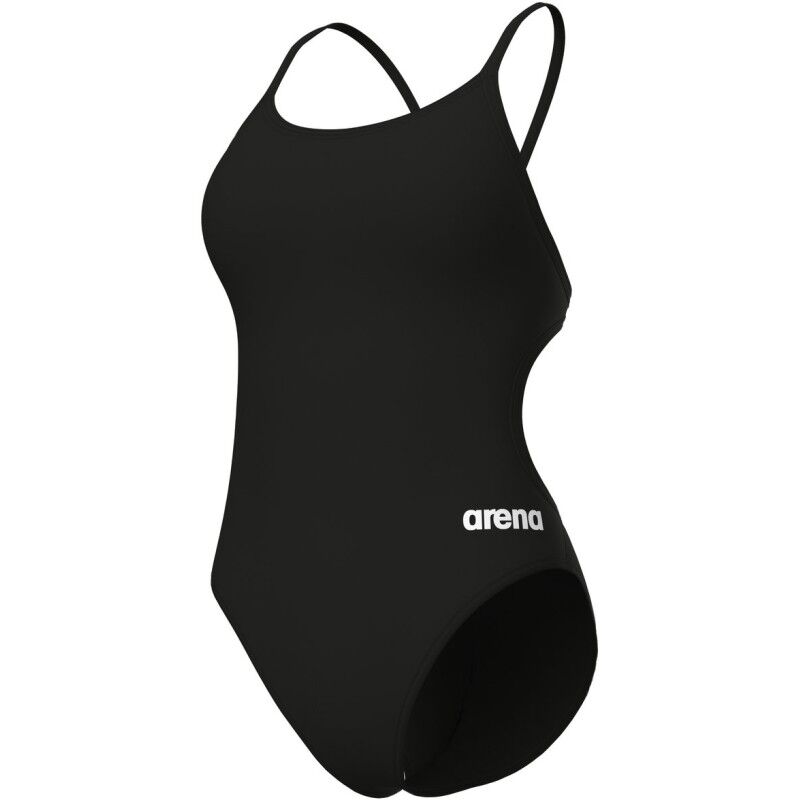 Swimsuit Lace Back Solid - Women's Swimsuit
