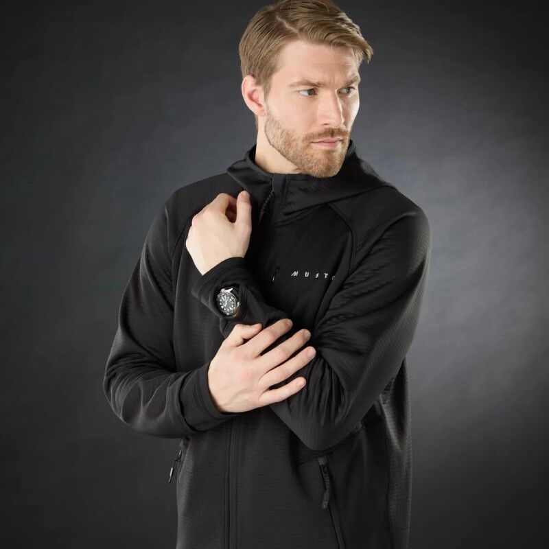 Musto Evo TherHooded Tech Fl Jkt - Fleecevest - Heren | Hardloop